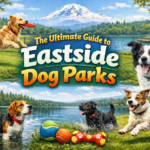 image of dogs at an eastside dog park.
